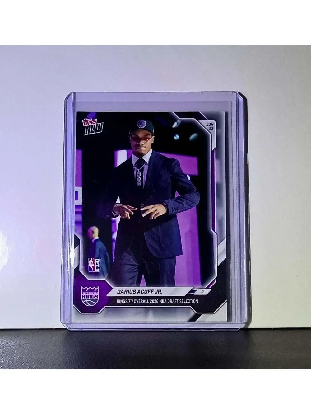 Darius Acuff Jr. Rookie 2026-27 Topps NBA Draft Night #DACU Card Kings